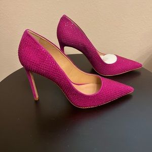 Schutz Lou Crystal Pump in Bright Violet